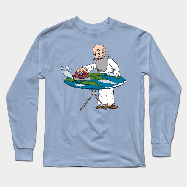 Ironing the Earth Long Sleeve T-Shirt by forsureee